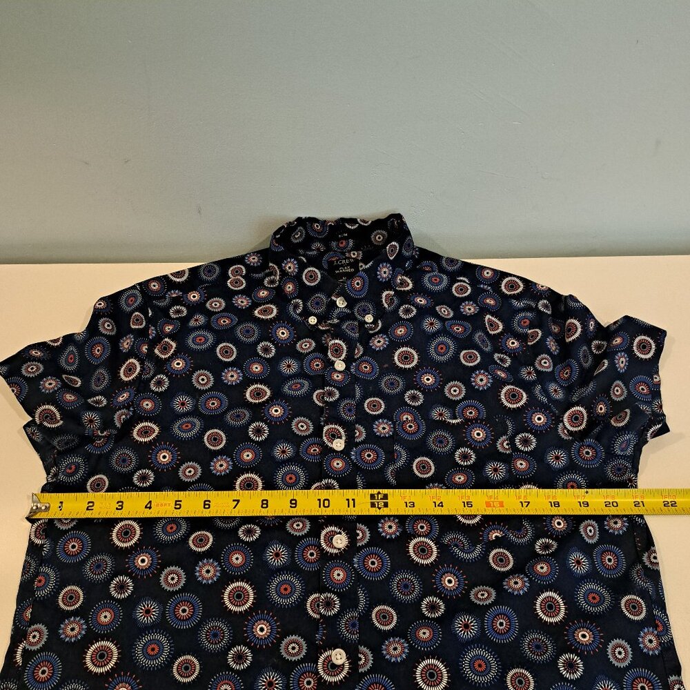 J. Crew Men's Medium Flex Washed Slim Fit Short Sleeve Shirt Style #BG955 - Picture 10 of 13